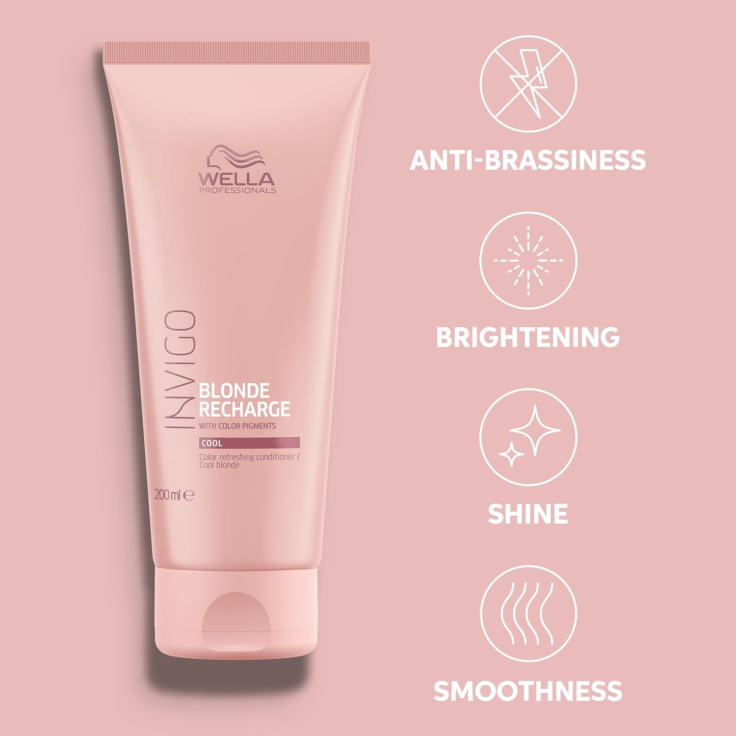 WELLA INVIGO Blonde Recharge Cool Blonde Color Refreshing Conditioner, 200 Ml - Cool Blonde image number 6