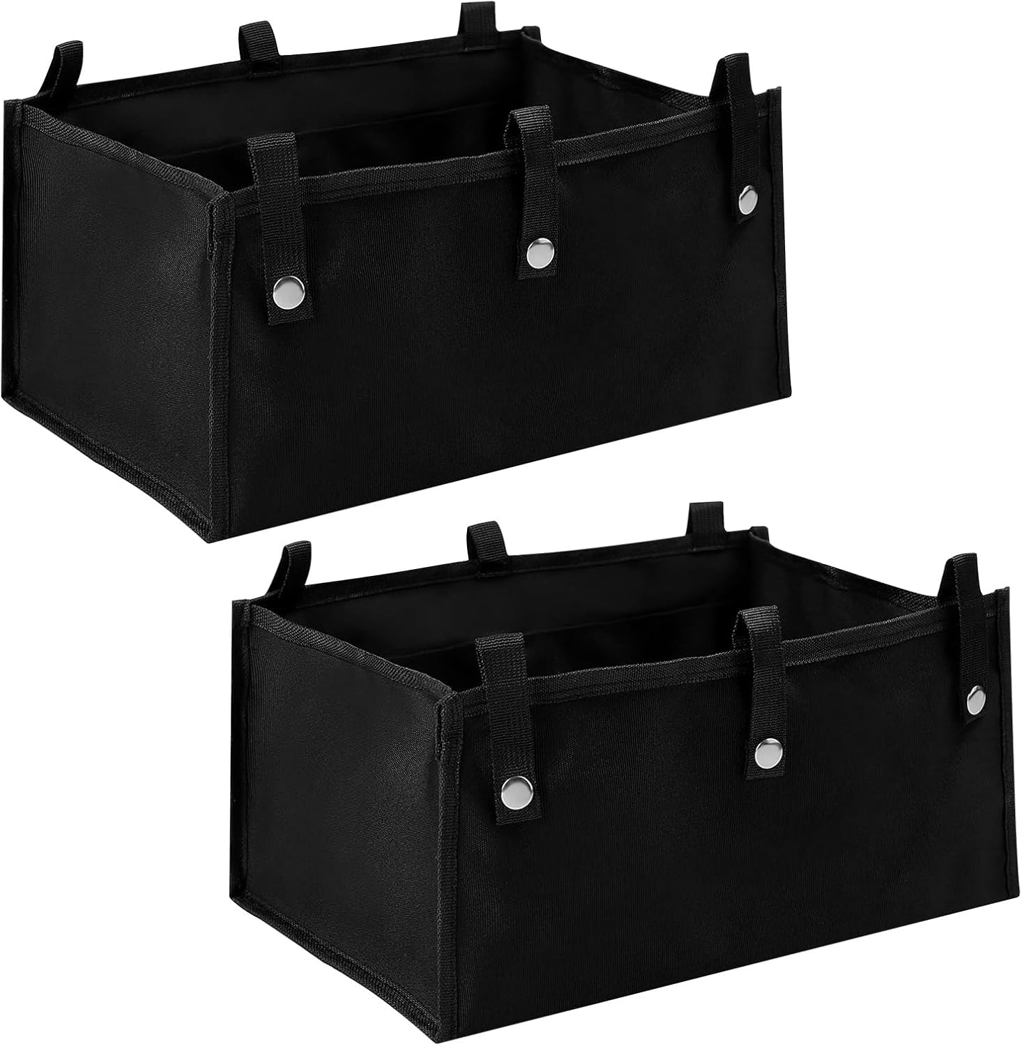 2Pcs/1Pc Large Rollator Walker Basket Foldable Walker Basket Oxford Cloth under Seat Rollator Bag for Four Wheel Rollator Reusable Basket Carry Insert under Seat Medical Basket (1 Pc)