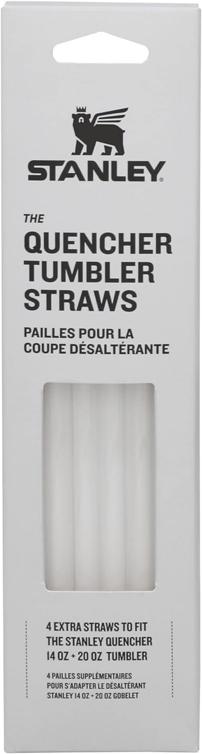Stanley Reusable Quencher Straws | 4-Pack of Bpa-Free, Reusable Straws for Clean Drinking | Perfect for Stanley'S 40Oz Tumblers | Clear