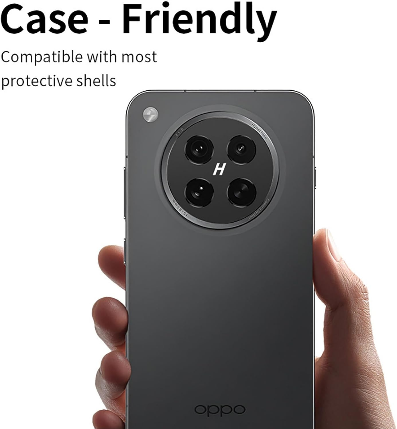 GIOPUEY Camera Screen Protector Compatible with Oppo Find X8 Ultra, [Pack of 2] Metal Camera Protective Frame, [Scratch-Resistant] Protective Film Camera - Black image number 1