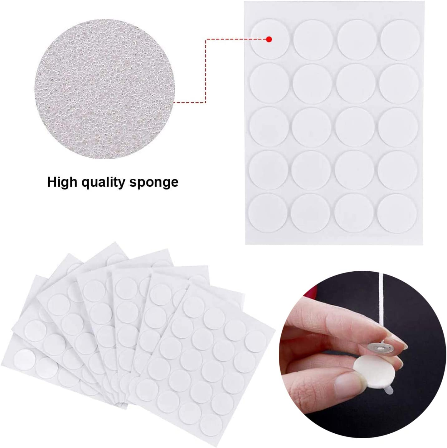 Candle Making Kit - 150Pcs Low Smoke Natural Candle Wicks (10Cm/4In,15Cm/6In and 20Cm/8In) with 150Pcs Double-Sided Dots Wick Stickers and 4Pcs Wick Holder Sustainer for DIY Candles image number 4
