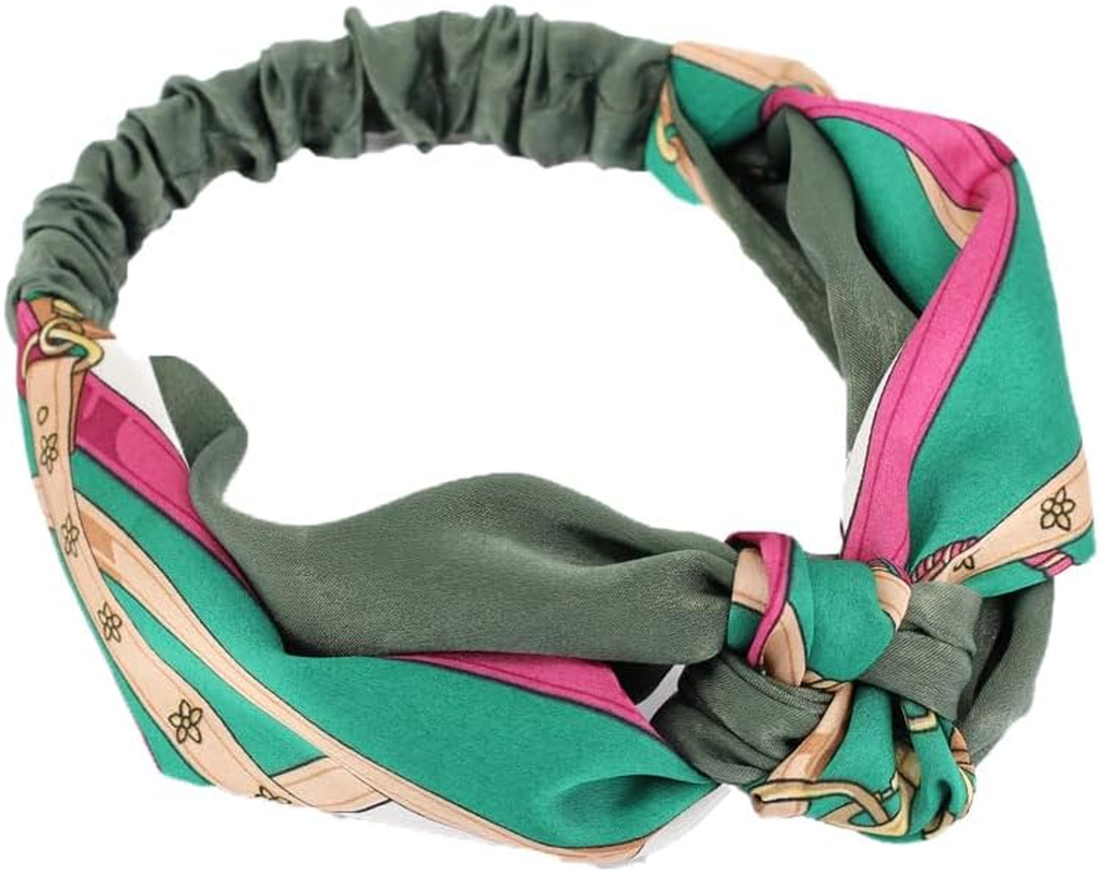 Women Lady Boho Bohemian Cross Hair Head Headband Band Scarf Wrap Bandana AU