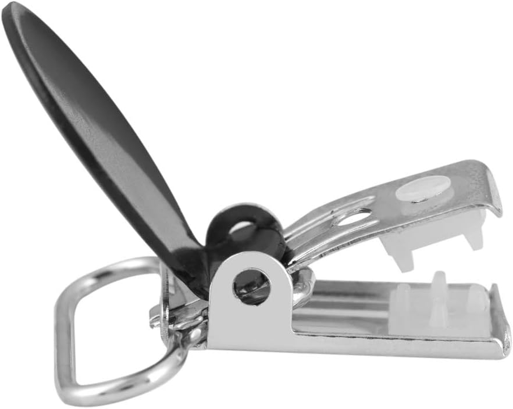 10Pcs round Suspender Braces with Metal Clip, DIY Making Supplies for Clothes Replacement (Black) image number 3