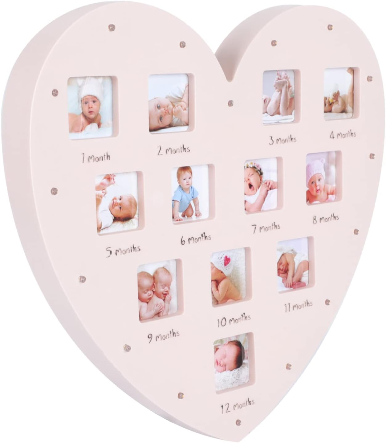 Growth Memories Photo Frame Creative Shape Picture Frame for First Year Keepsakes Month Wall Decor Durable Design