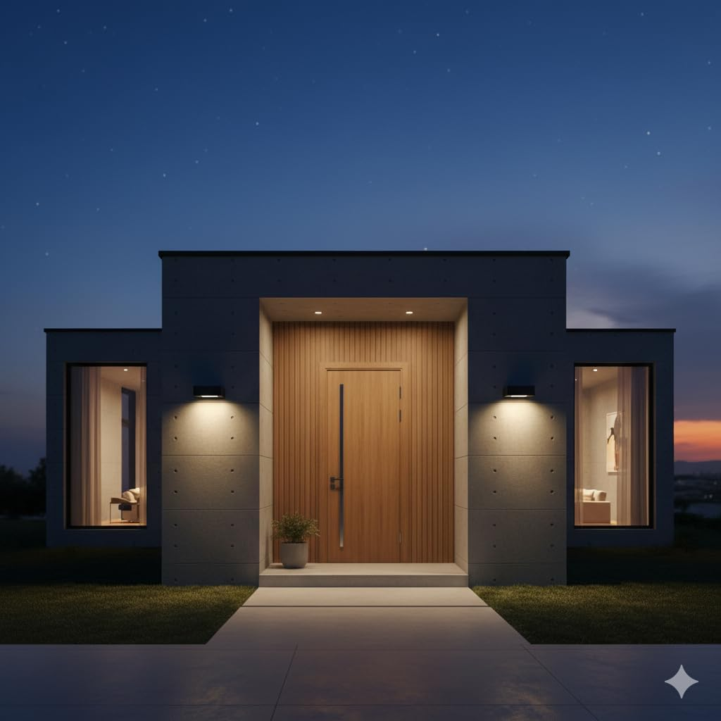 M Ledme Black Bin 2W Solar LED Wall Light Outdoor Light with Motion Sensor and Twilight IP65 Rated 4000K (Neutral), Fast Charge and 6-8 Hours Working Time image number 1