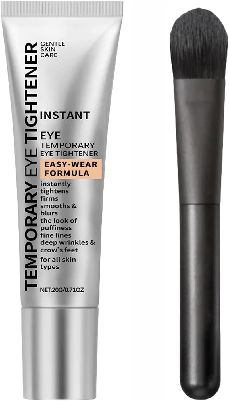 Eye Tightener with Brush, Instant & Temporary under Eye Tightener Cream, Instant Firming Formula for Fine Lines and Wrinkles, All Skin Types, 20G (1PC) image number 6