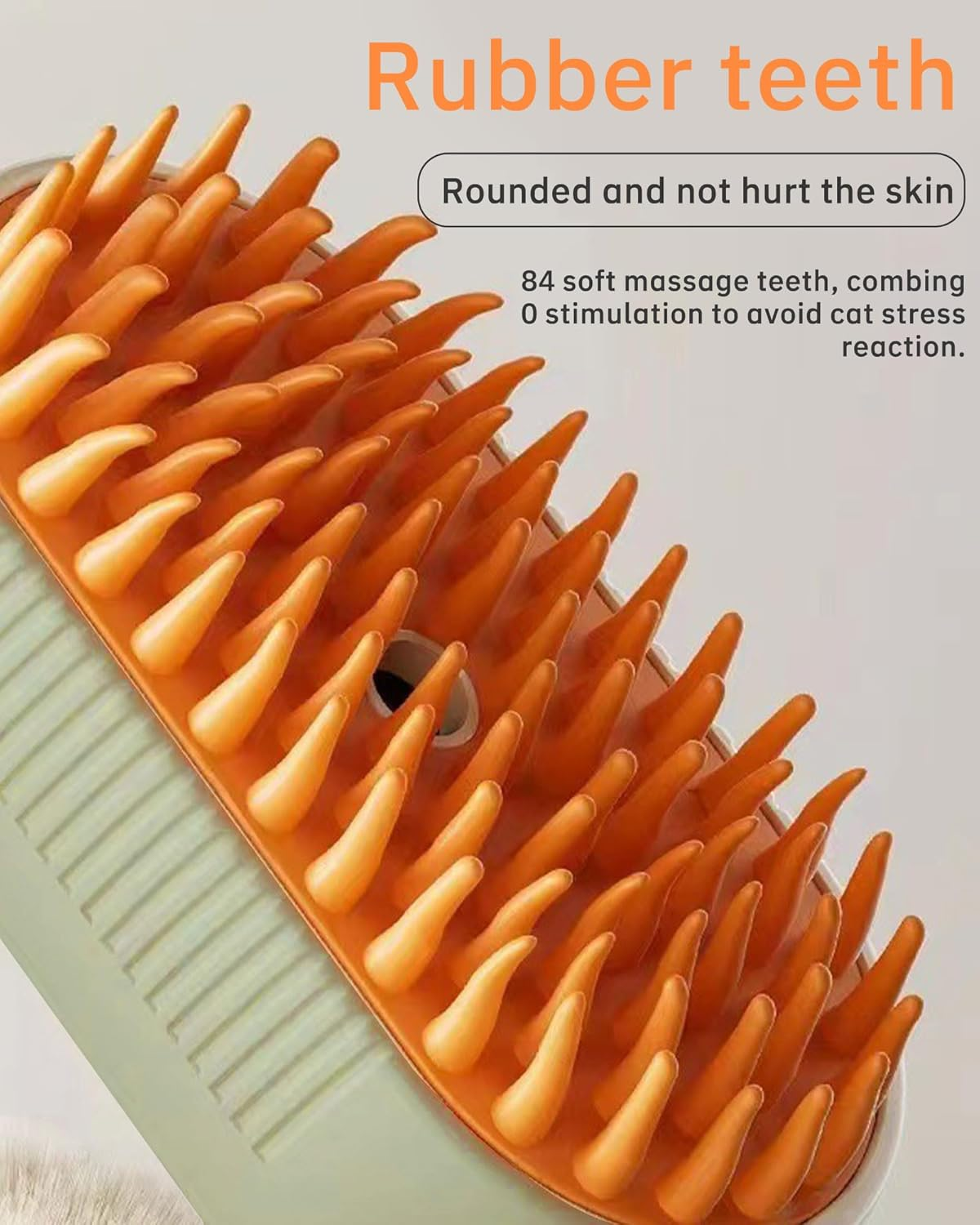 Steamy Cat Brush Cat Steam Brush Pet Grooming Brush for Cats and Dogs for Massaging Detangling and Depilation Suitable for Long Haired and Short Haired Pets image number 5