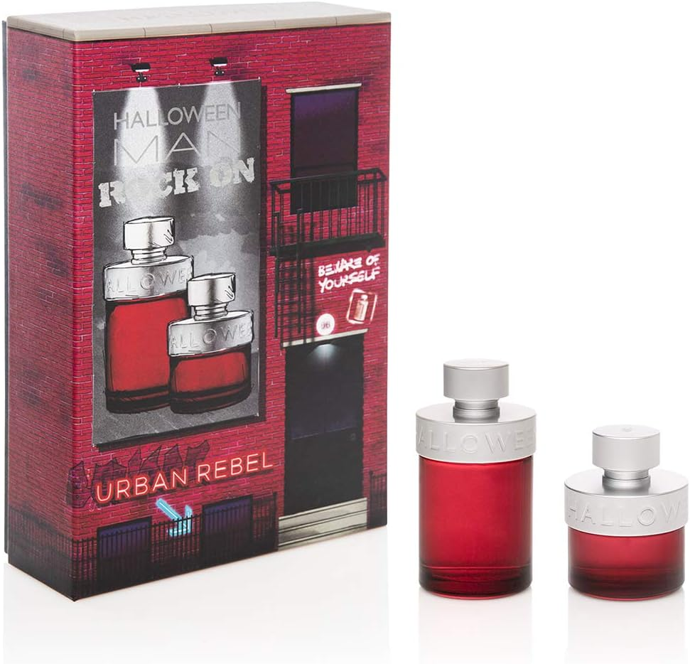 J. Del Pozo Man Rock Eau De Toilette Spray 2 Piece Set for Men