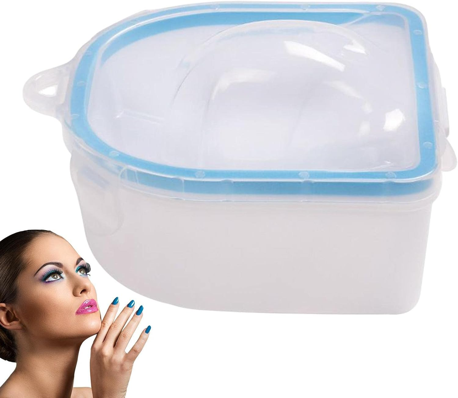 Nail Soak off Bowl | Double-Layer Gel Remover for Nails Bowl | Gel Polish Dip Powder Remover for Salon Home, Tool for Salon Home Nail