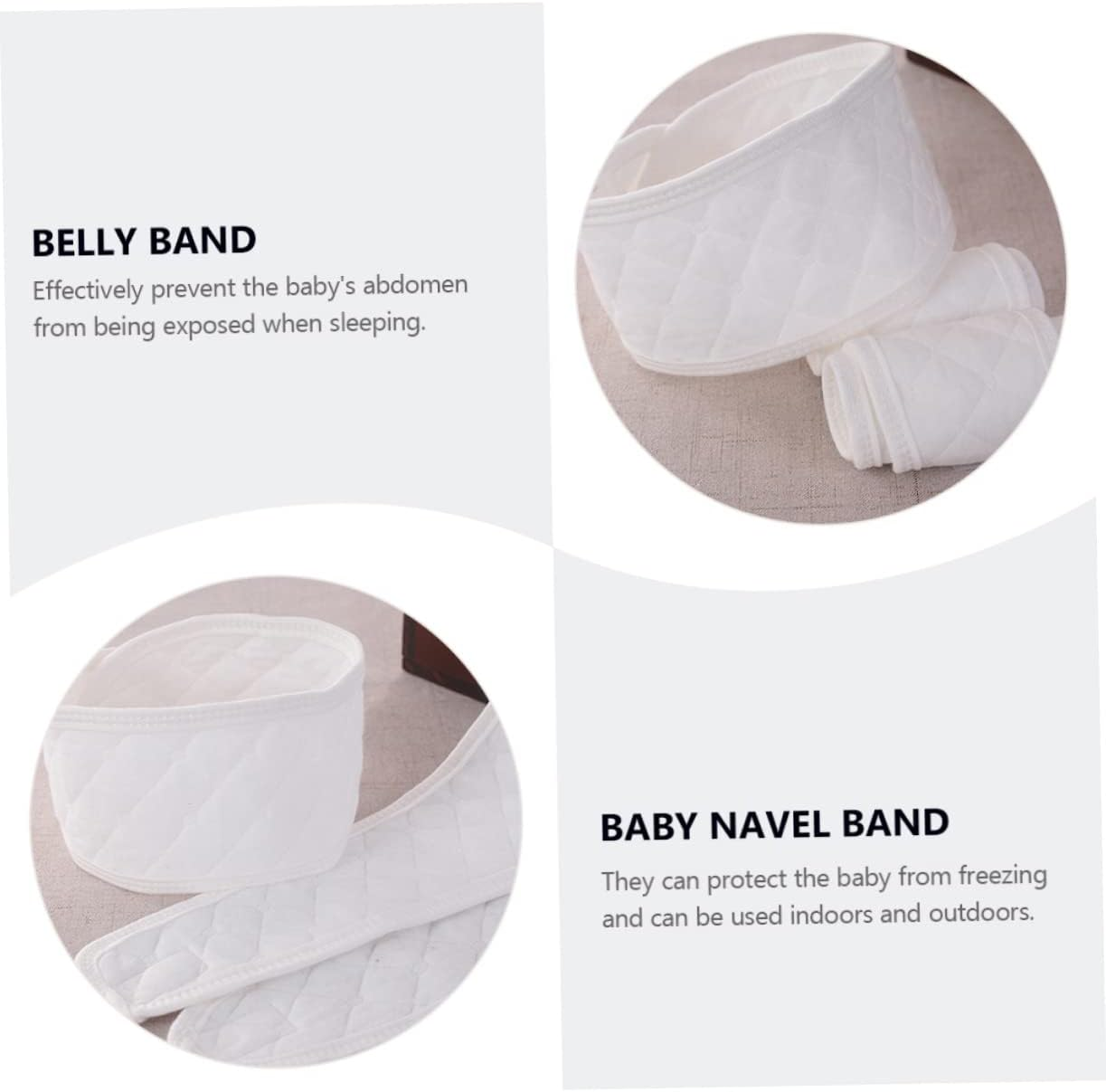 12Pcs Belly Band Pregnancy Pure Cotton Newborn Umbilical Belts Postpartum Navel Protection Belt Essential for Abdominal Relief image number 4