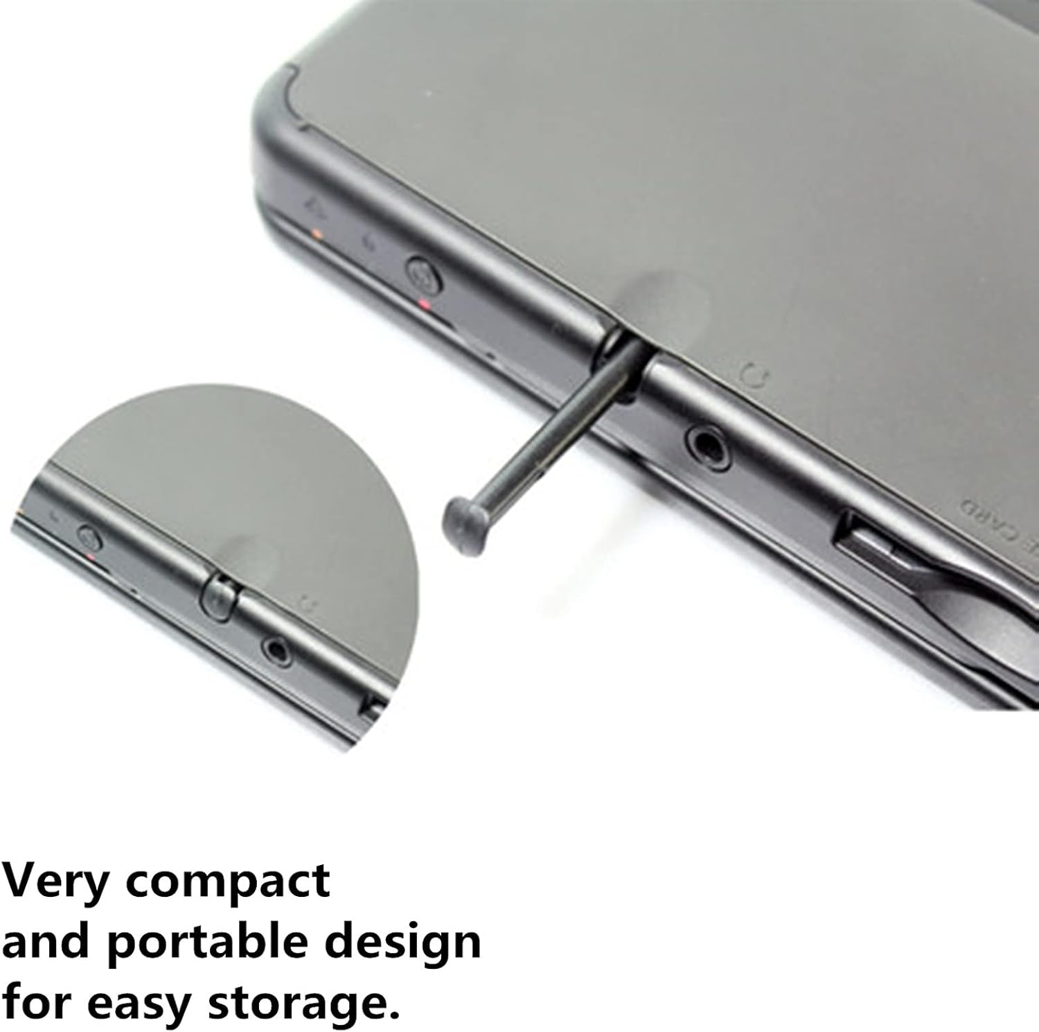 3 Pcs Plastic Replacement Touch Screen Stylus Pen, Compatible with Nintendo New 3DS XL, New 3DS LL (Black) image number 4