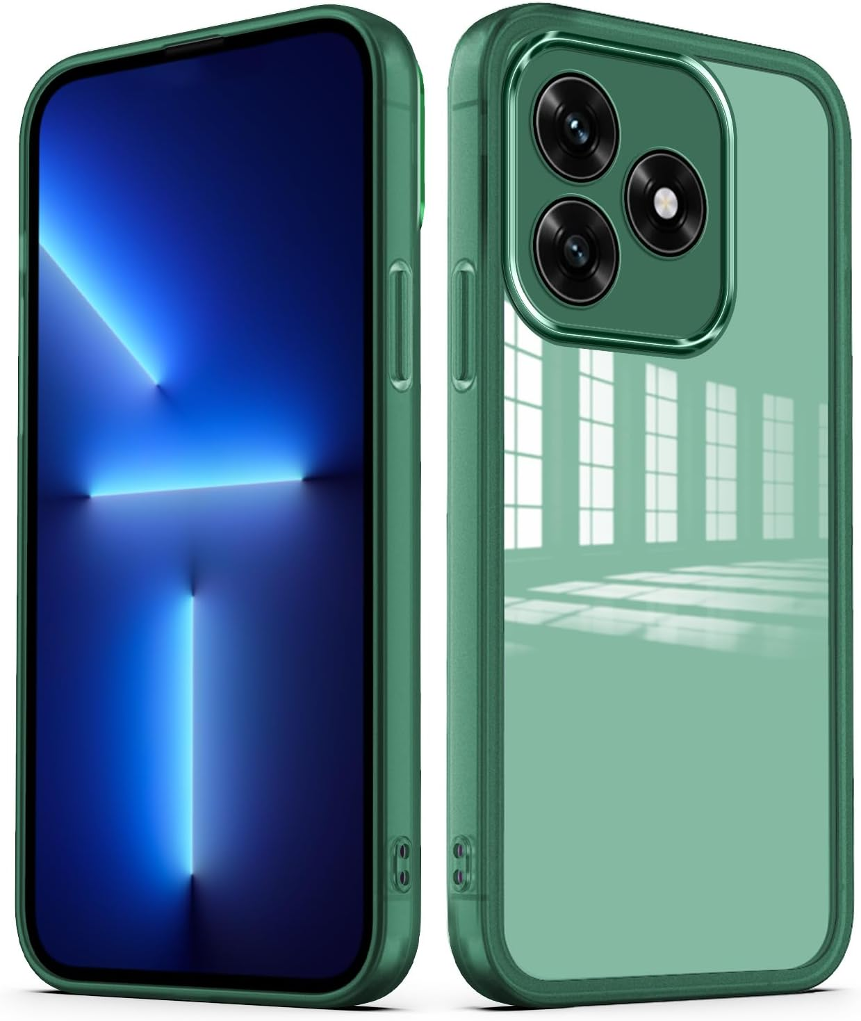 YUXING Case for Oppo Find X9 Mobile Phone Case Transparent with Camera Protection Film Ultra Thin Protective Bumper Slim Case Back Cover - Black