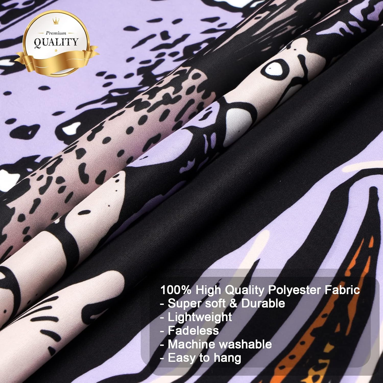 Uspring Mushroom Tapestries Skull Skeleton, Leaves, Large Purple Tapestry for Bedroom, Wall Hanging for Room (51.2 X 59.1 Inches) image number 4