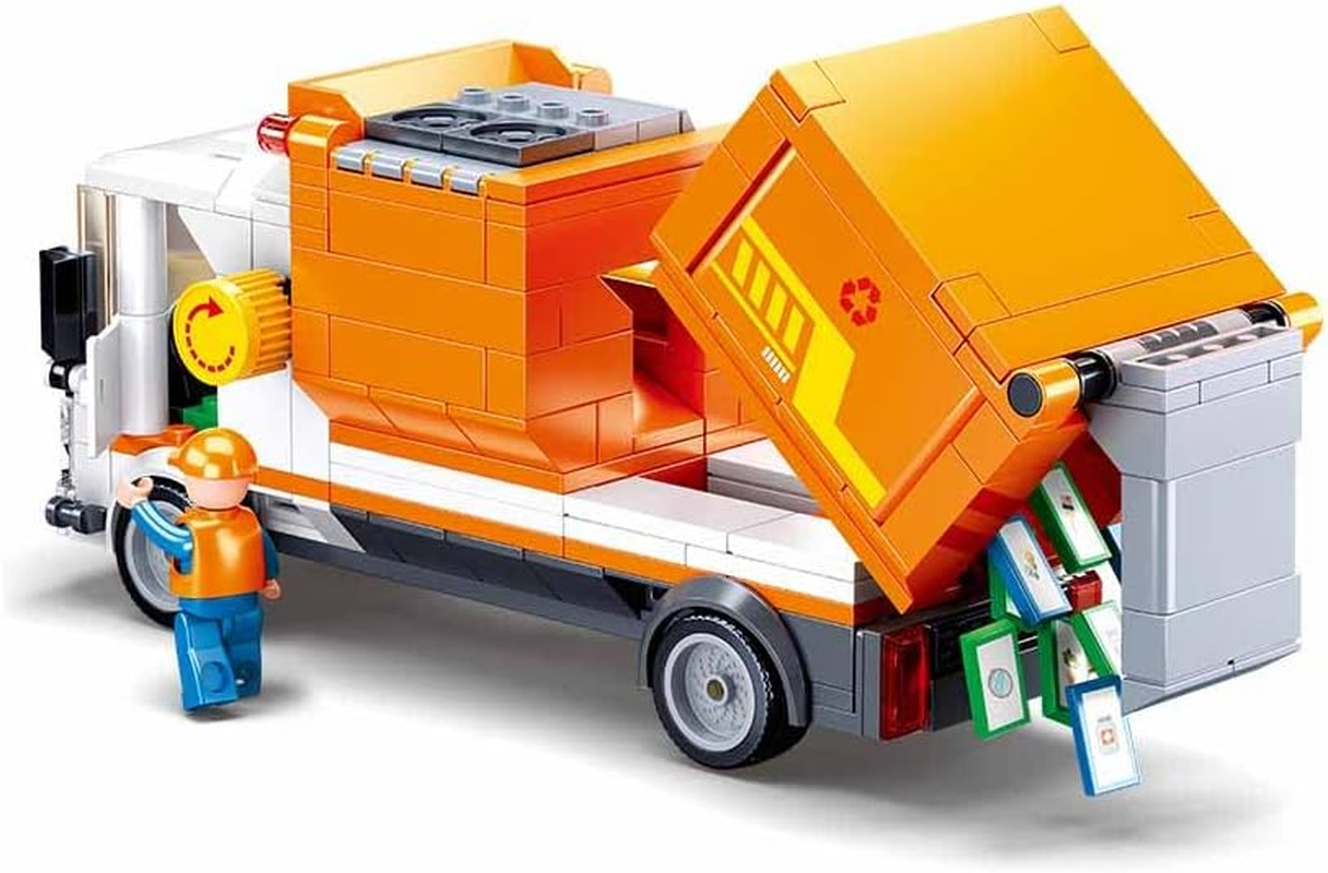 Sluban Klemmbausteine M38-B1066 Town Garbage Truck 326 Pieces image number 4