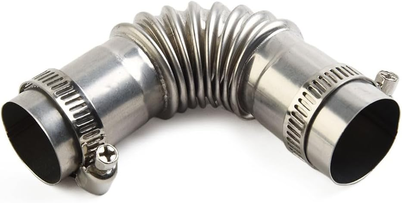 Silver Diesel Heater Exhaust Pipe,Stainless Steel 24Mm Air Diesel Parking Heater,Exhaust Pipe Connectorfor Webasto Eberspacher Diesel Boat Heater 13Cm Exhaust Pipes and Tips,Exhaust and Emission