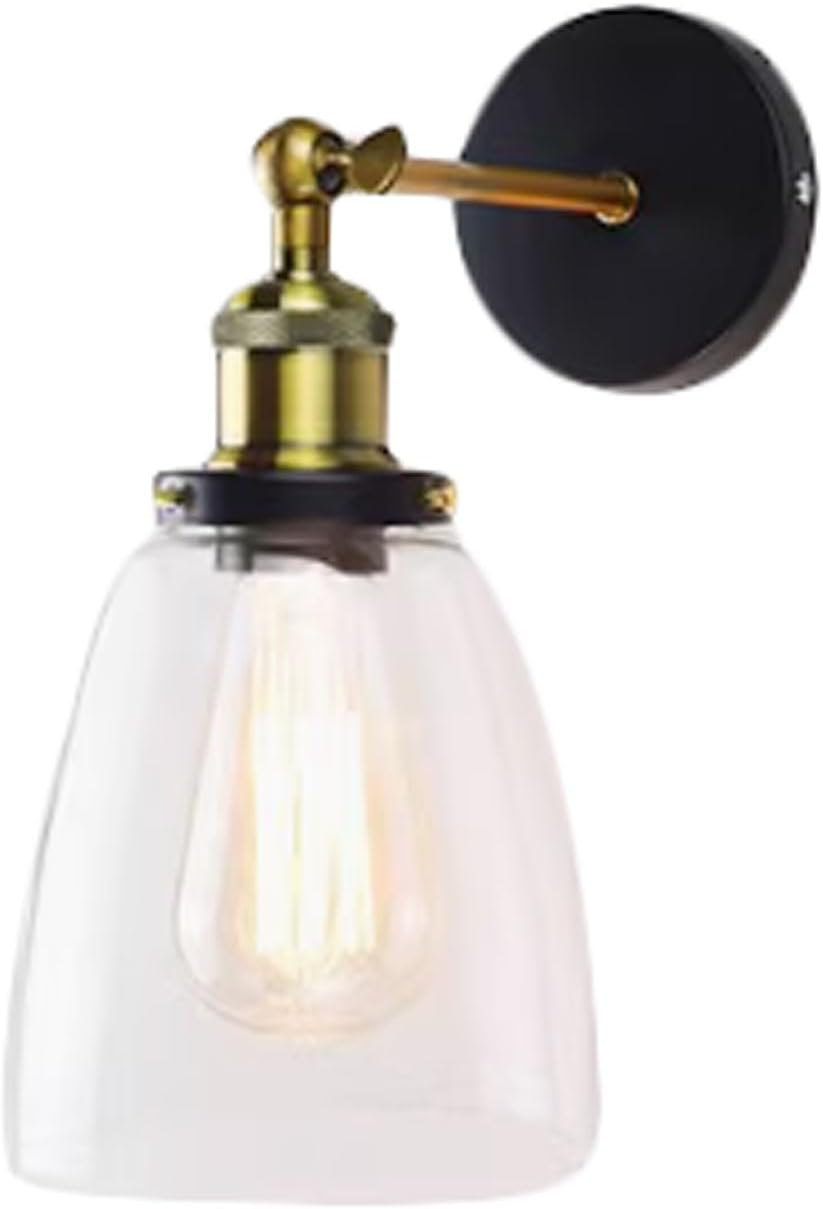 Vintage Wall Sconces Anti-Rust Brushed Finish Light Fixtures Frosted Glass Wall Mounted Lamp for Bathroom Vanity Kitchen Wall Lighting image number 6