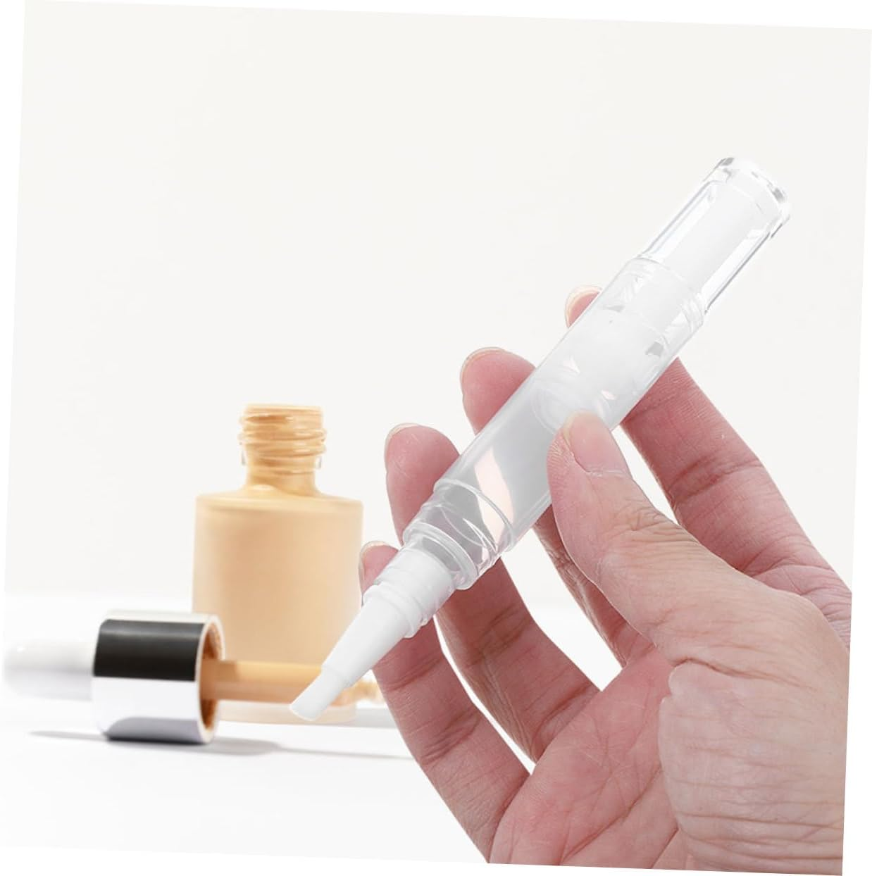 CATIEBYE 5Pcs Nail Polish Pen Cuticle Oil Brush Pen Refillable Essential Oil Applicators image number 3