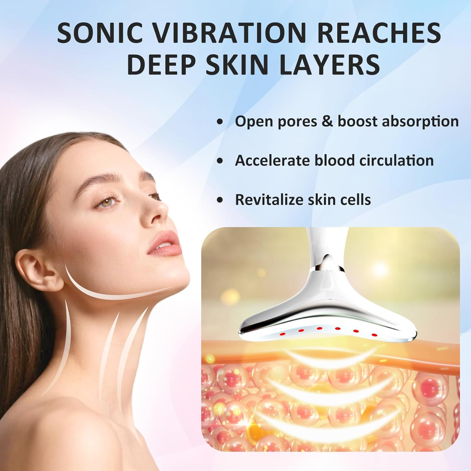 Roobuck EMS Face Lifting Massager for Face & Neck - Portable Anti-Wrinkle Skin Tightening Device, Beauty Therapy Tool for Daily Skincare & Full Body Use image number 5