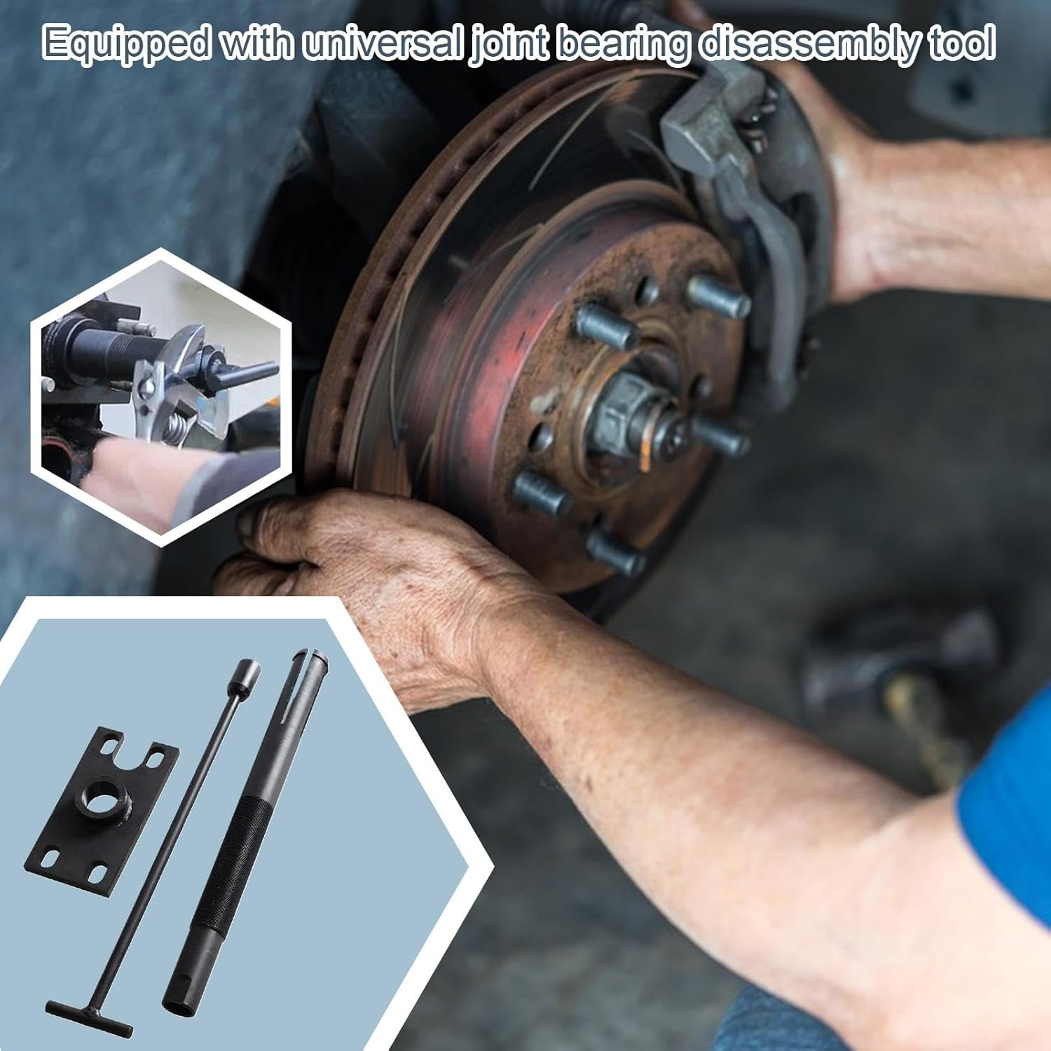 Gimbal Bearing Puller, Automotive Repair Tool, Blind Hole Engine Alignment, Bearing Puller, Internal Gear Extractor Remover for Car, 18.11X4.33X1.97 Inches image number 1