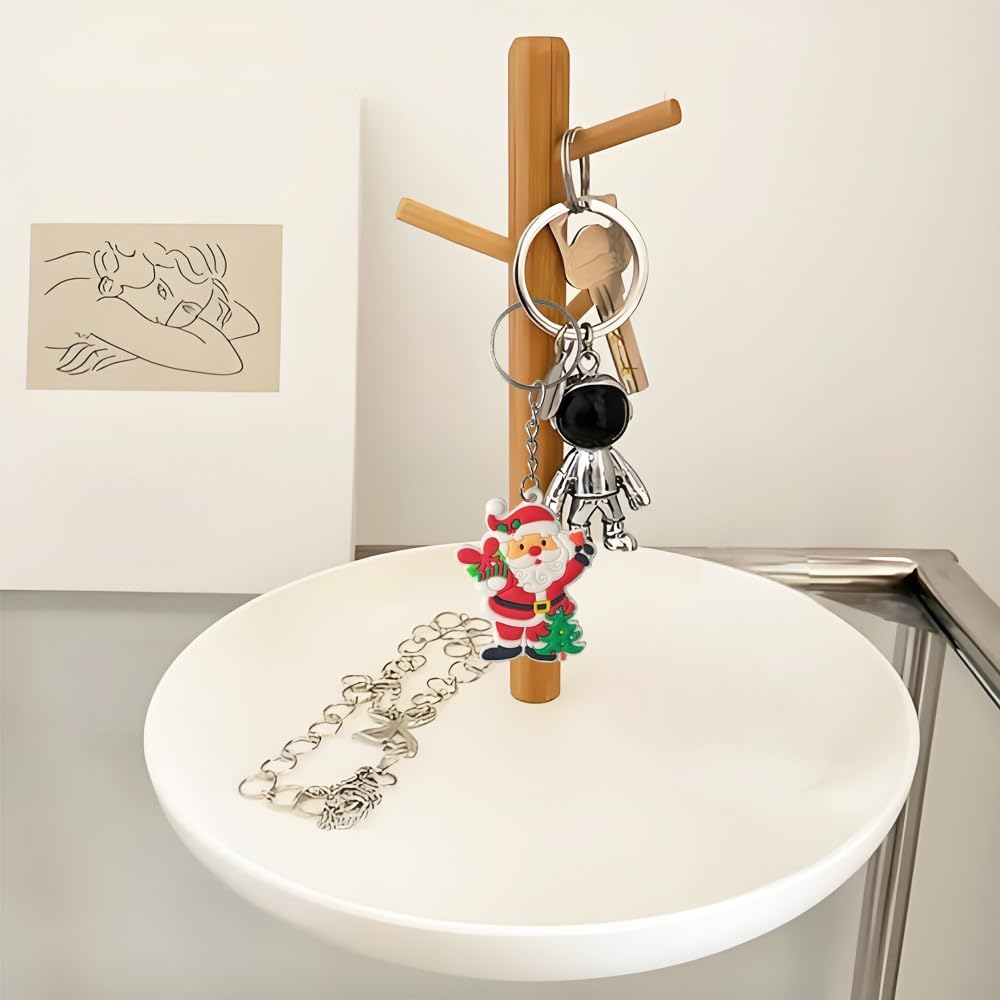 20 Pcs Colorful Keyring for Kids Teens,Christmas Theme Keychains for Backpacks Bags,Cute Keychain for Girls Boys Women Adult Party Supplies Birthday Gifts image number 5