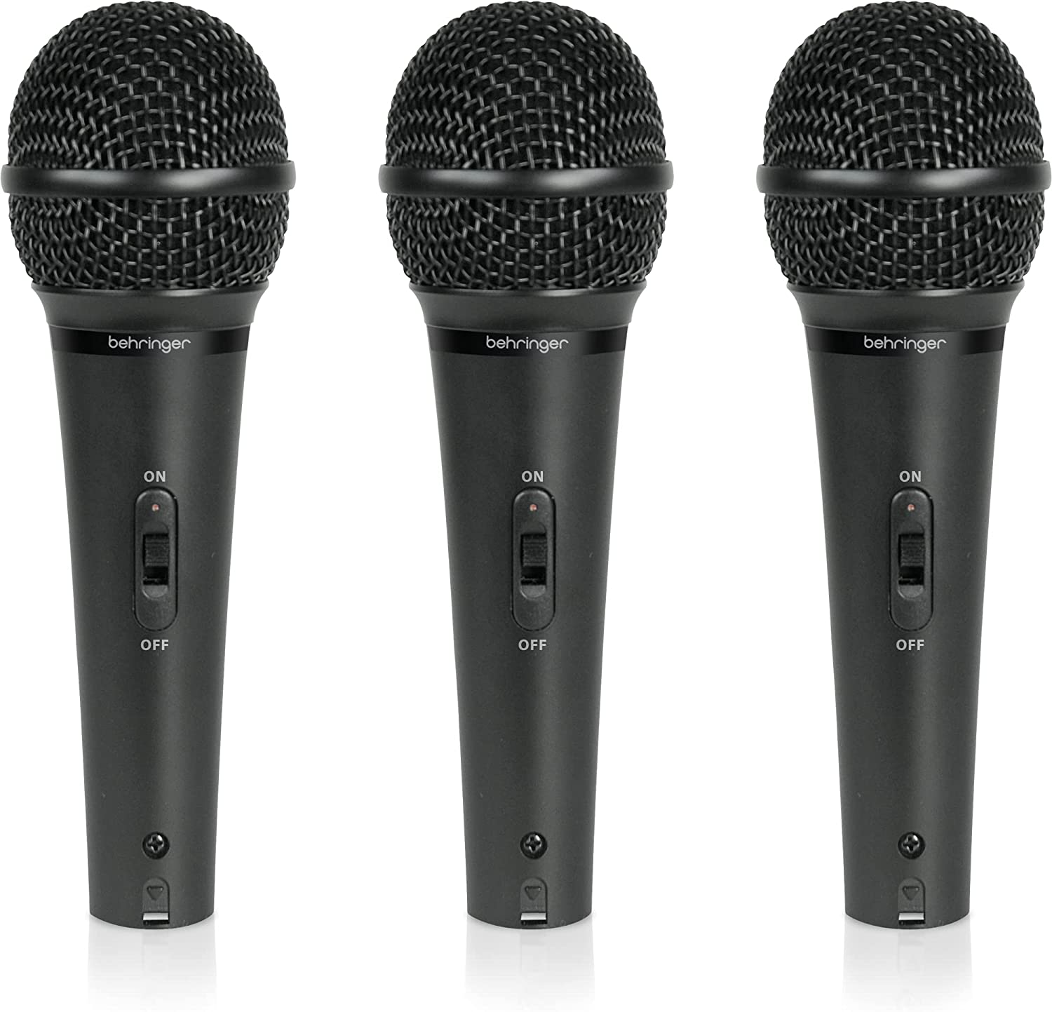 Behringer XM1800S Ultravoice Microphones 3 Piece Set, Black image number 6
