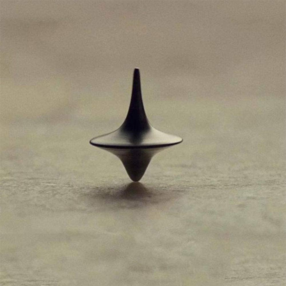 Rosojodg Silver Mini (1 Cm) Spinning Top, Metal, Perfect Balance Desktop Gyro Vintage Totem Spinning Top, All Ages image number 4