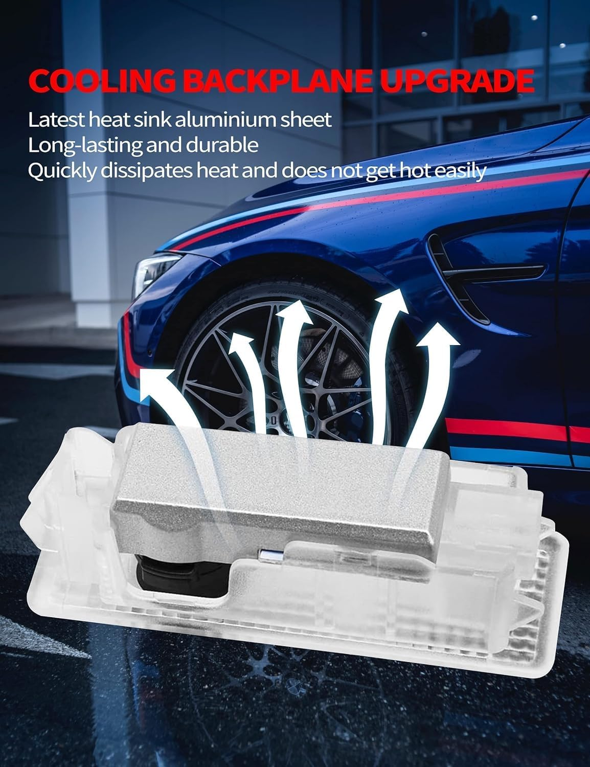 Car Door Logo Projector LED Welcome Lights Compatible with BMW 1/3/4/5/6/7/X1/X2/X3/X4/X5/X6/X7/M/Z/GT Accessories - No Fade 4K-HD (2 Pack) image number 6