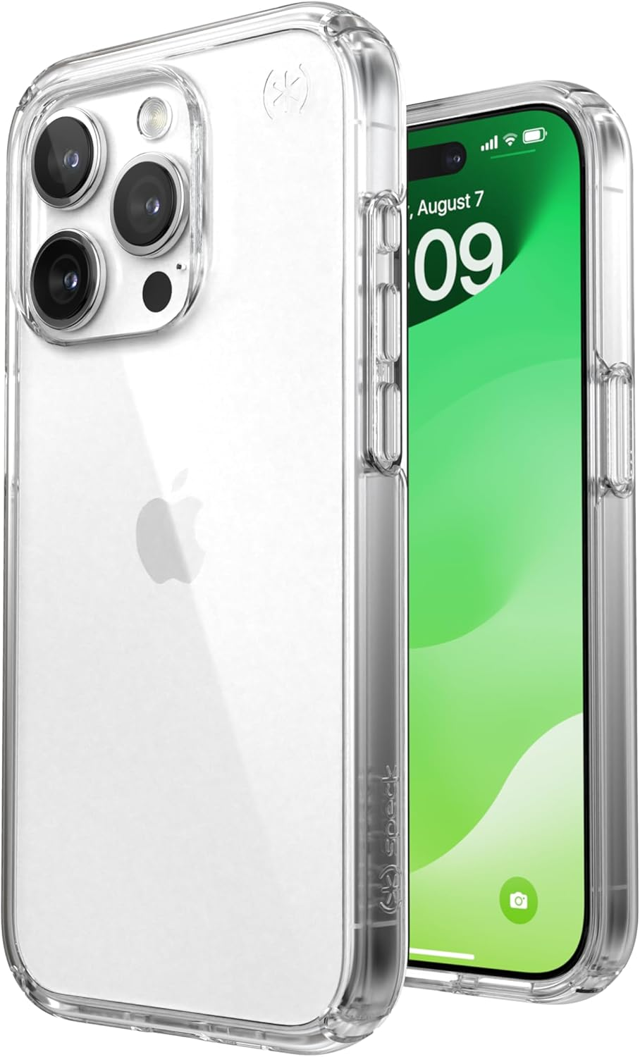 Speck Clear Iphone 15 Pro Case - Drop Protection - Scratch Resistant, Anti-Yellowing, 6.1 Inch Phone Case - Presidio Clear/Clear image number 3