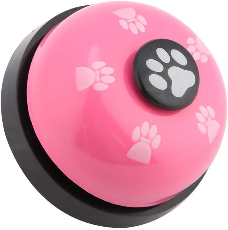 Iron Pet Bell, Training Bells, Cute for Dog Cat Interactive Toy (Pink) image number 1