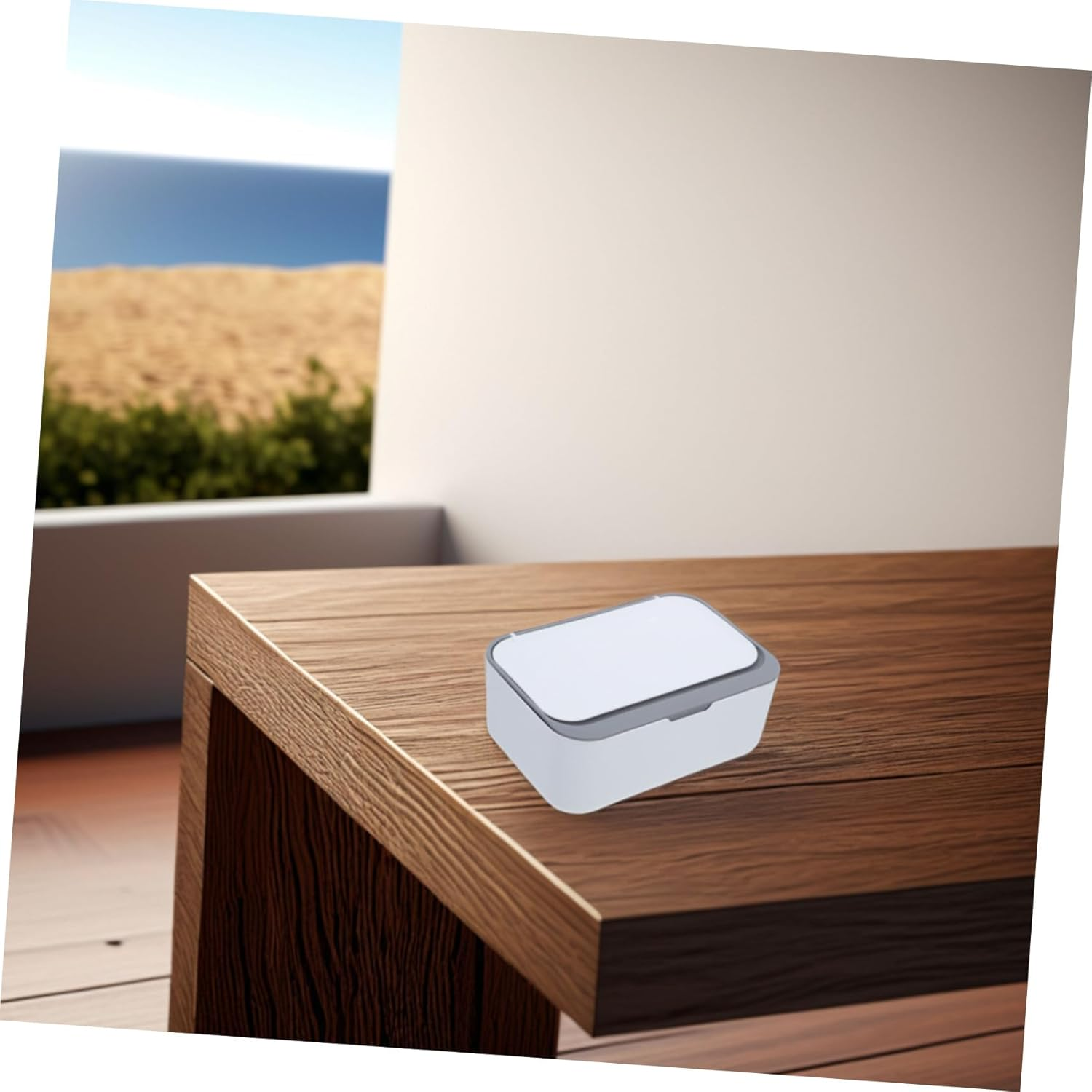CANIGHT Wipes Dispenser Lid Moisture-Preserving Wipe Holder Box for Home Office and Car Use Elegant Dust Storage Case White image number 1