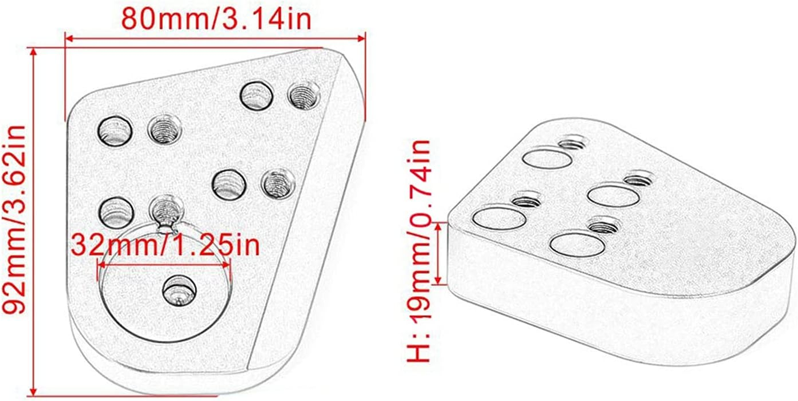 Motorcycle Handlebar Clamp Silver Handlebar Riser for for R1200RT for R1150RT for R1100RT for R1100R for R1150R Motorcycle Accessories Parts Handlebar Riser Bar image number 2
