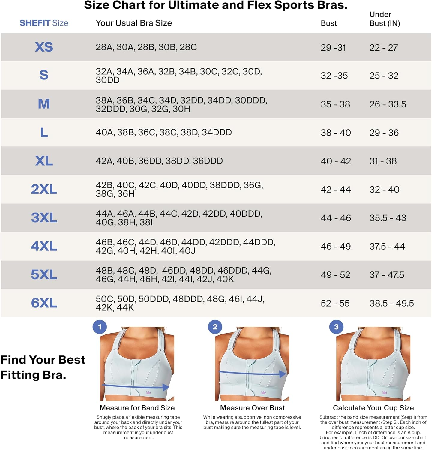 SHEFIT Ultimate Sports Bra for Women, High Impact Sports Bra image number 4