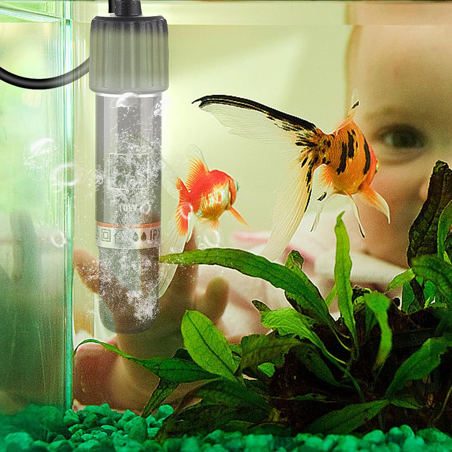 Aquarium Heater, Aquarium Submersible Betta Heater, 10W Heating Rod Submersible Small Warmer for Outdoor Pet Crab Freshwater Turtle Home Aquatic Life Saltwater image number 5