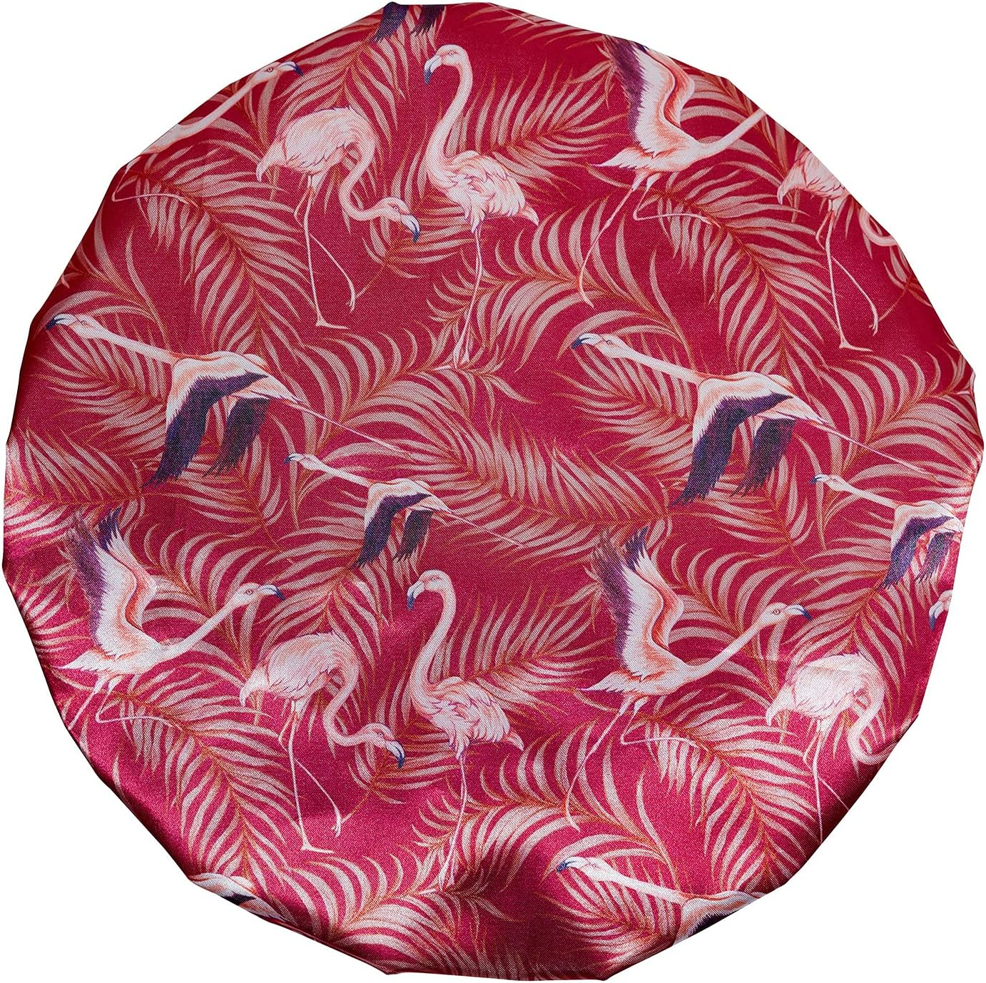Bodylife Shower Cap Reusable Bath Cap Dual Layered Waterproof Flamingo Sunset 27Cm image number 2