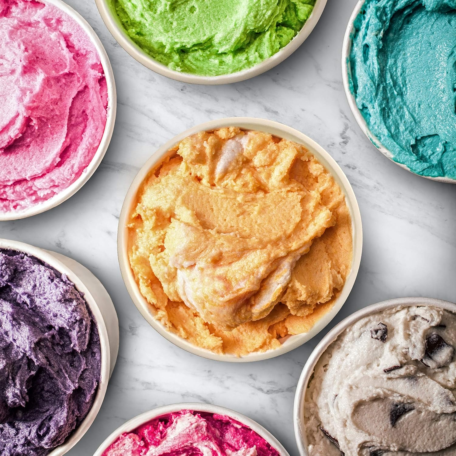 BALCI - Premium Ice Cream Containers (2 Pack - 1 Quart Each) Perfect Freezer Storage Tubs with Lids for Ice Cream, Sorbet and Gelato! - Mint