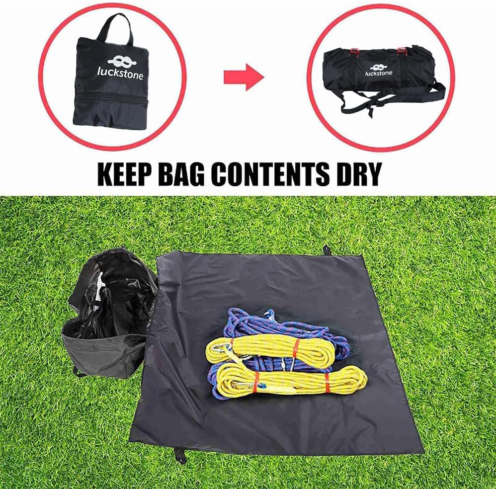 Rock Climbing Rope Bag Portable Foldable Climbing Bag Waterproof Rock Climbing Package and Adjustable Shoulder Straps Large Capacity Backpack Ultralight Outdoor Hike Gear Equipment image number 1