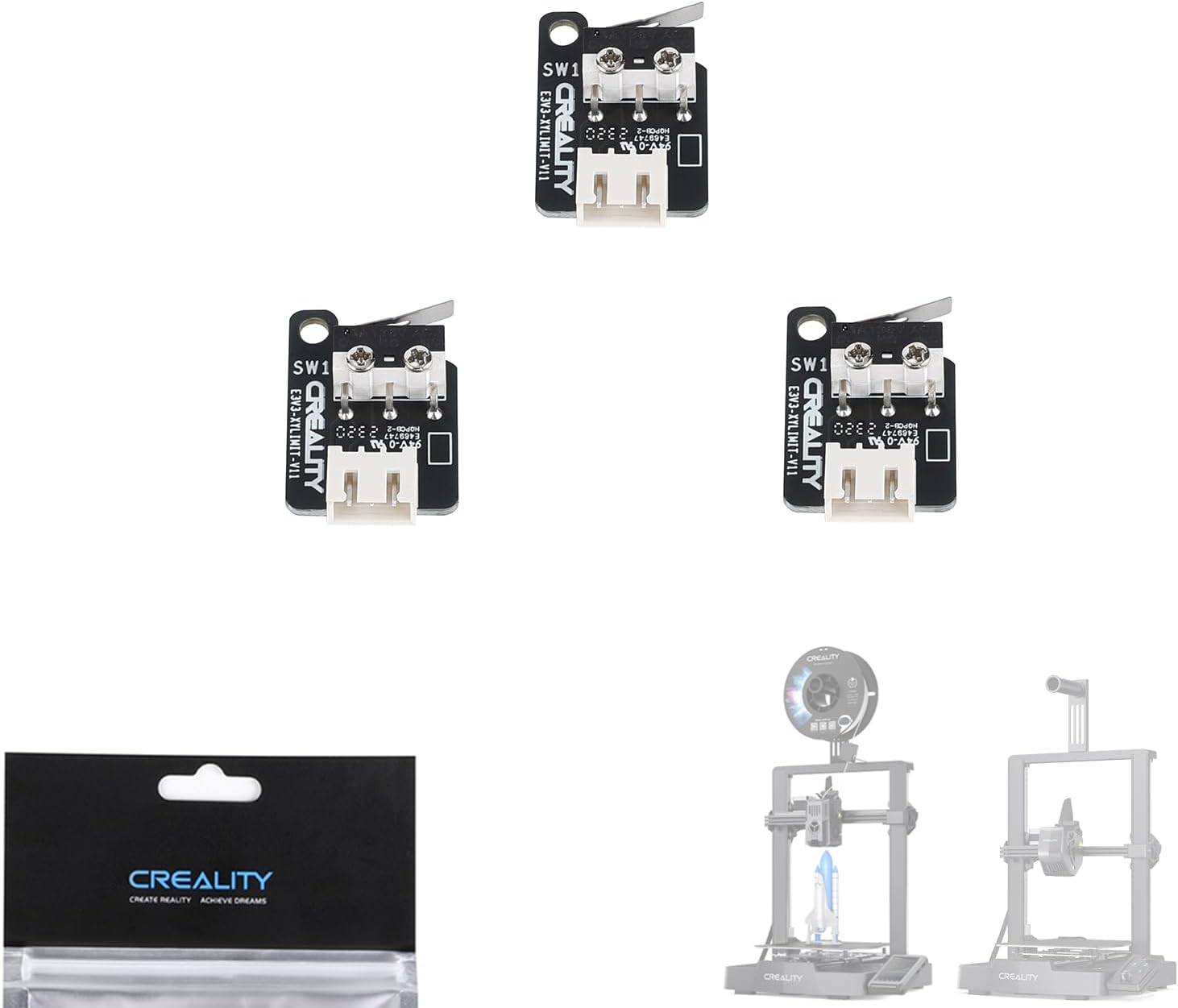 Creality Ender-3 V3 SE Y-Axis_Limit Switch, Module Pcba_E3V3Se-Xylimit-V1.1_V1.1_Limit Plate, 3D Printer Accessories Extruder Nozzle for Ender-3 V3 Se/Ender-3 V3 KE