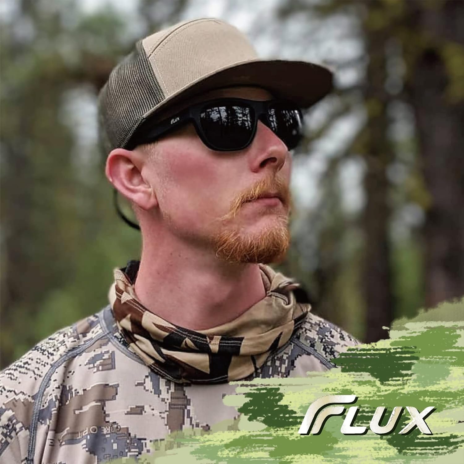 FLUX SOLEADO TAC Polarized Outdoor Sports Sunglasses with Non-Slip Grip and TR90 Nylon Frames for Outdoor Active Lifestyles