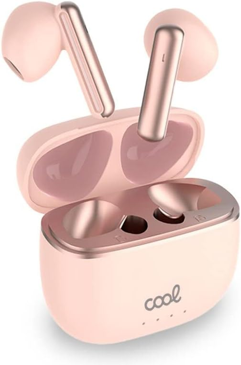 Stereo Bluetooth Headphones Dual Pod Earpods Cool Gen LCD Pink