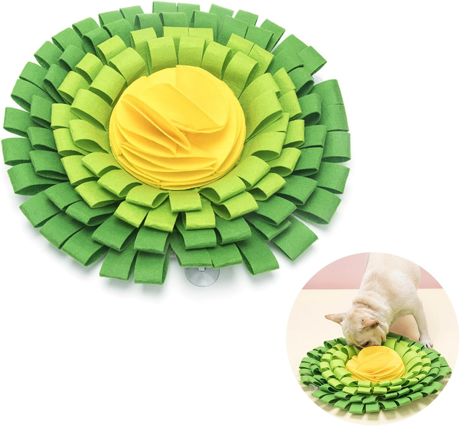Snuffle Mat for Dogs,Pet Snuffle Mat Sniffing Mat Encourages Natural Foraging Skills and Slow Eating Washable Dog Feeding Mat Interactive Dog Toys for Small Medium Large Breeds image number 3