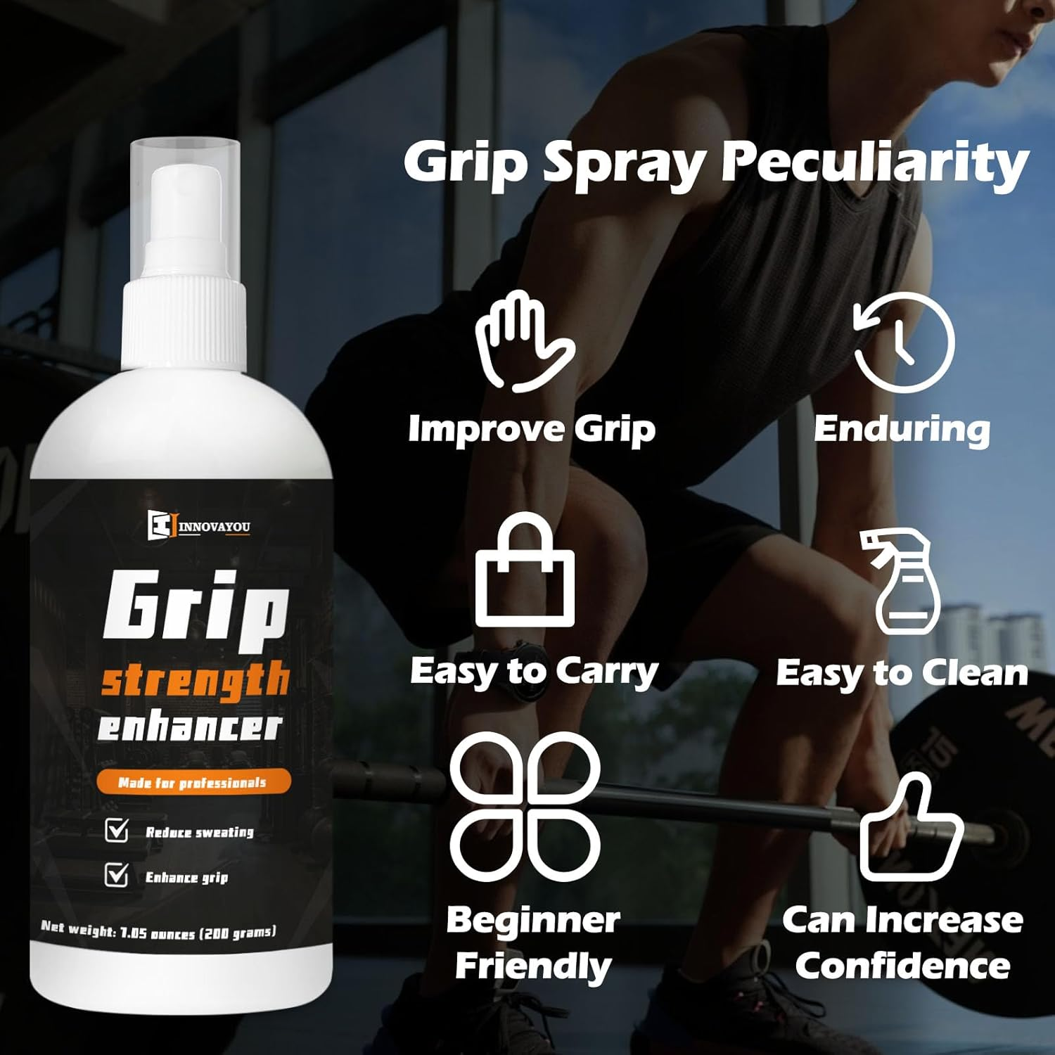 INNOVAYOU Grip Spray 200Ml, Basketball Grip Spray Improve Palm Strength and Stickiness, Multipurpose Suitable Training for Beginner image number 5