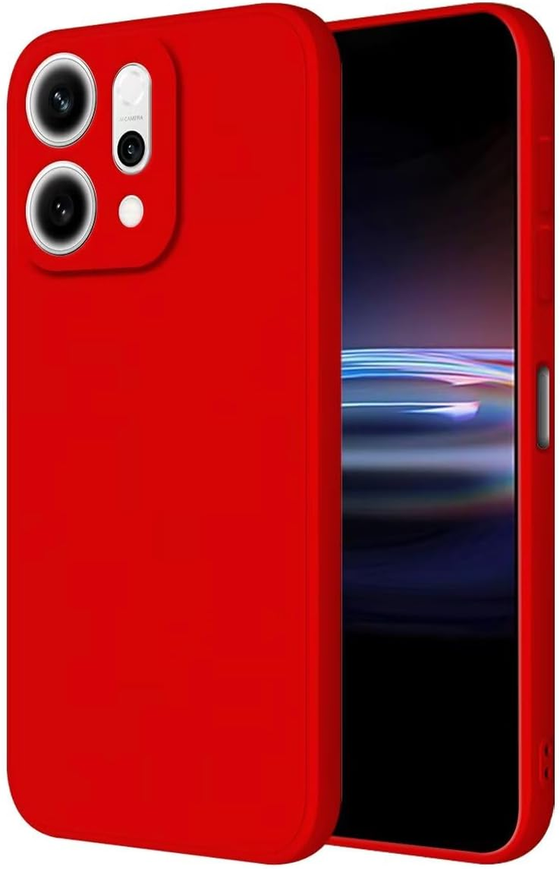 HONLEN Case for Oppo Reno14 5G / Oppo Reno 14 5G Protective Case, (6.59 Inches) Liquid TPU Silicone Mobile Phone Case with Drop Protection Silicone Cover Matcha Green