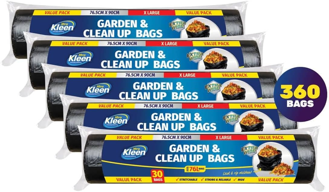 Tear and Leak Proof Garbage Bin Liner 30-Piece Set, 76 Litre Capacity, Black image number 2