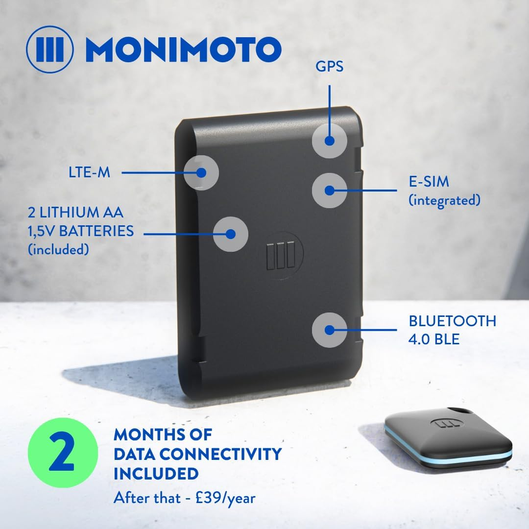 Monimoto 7 (2022) plus 3 Edition Motorcycle Tracker and Alarm with DIY Installation, No Wiring Required - Smart Motorcycle GPS Tracker - GPS Tracker for Vehicles, Scooters, Quad Bike Atvs image number 3