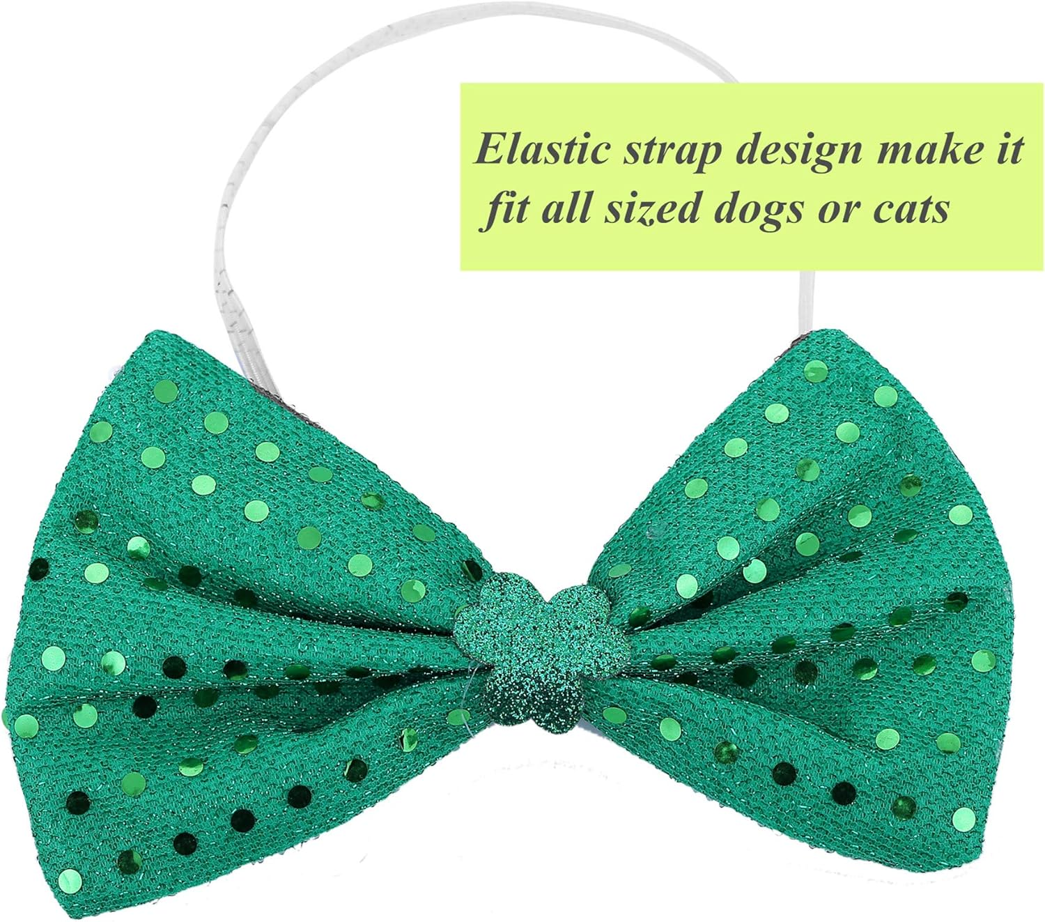 St Patricks Day Dog Costume - St. Patty'S Day Doggie Headband and Green Bow Tie Kit image number 4