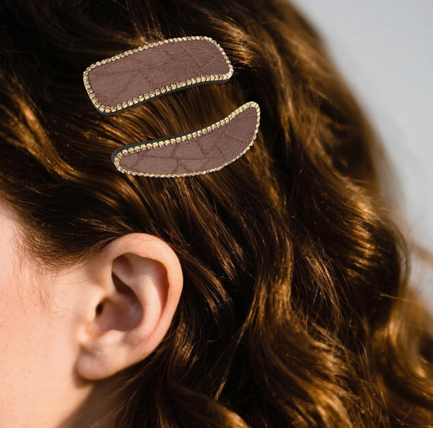 Srotmirw Women'S Hair Clips, Pack of 12 Hair Accessories for Women in Brown Series for Women and Girls in Daily Life