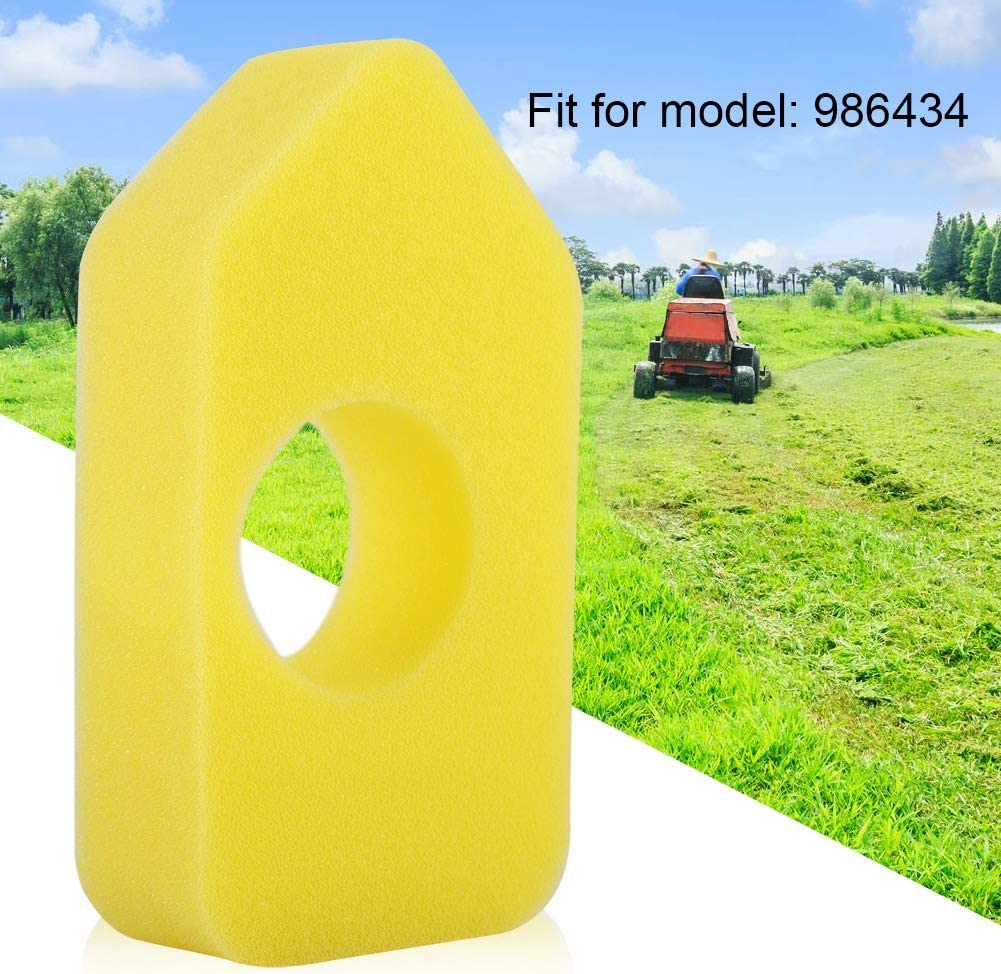 Foam Air Filter,10Pcs Air Filter Yellow Foam Replacement Air Cleaning System,Good Working Conditions and Easy Installation for Briggs & Stratton 986434 image number 2