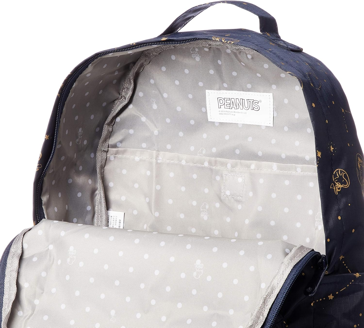 SNOOPY HAP0112 Snoopy Folding Backpack, Carry-On image number 4