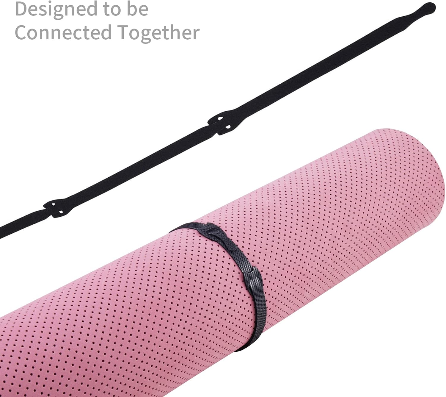 50PCS Reusable Cable Ties Cable Straps,Trilancer 20Cmx1.2Cm Thin Wire Cord Organization Ties with Hook and Loop for Home, Office and Data Centers(Black) image number 3