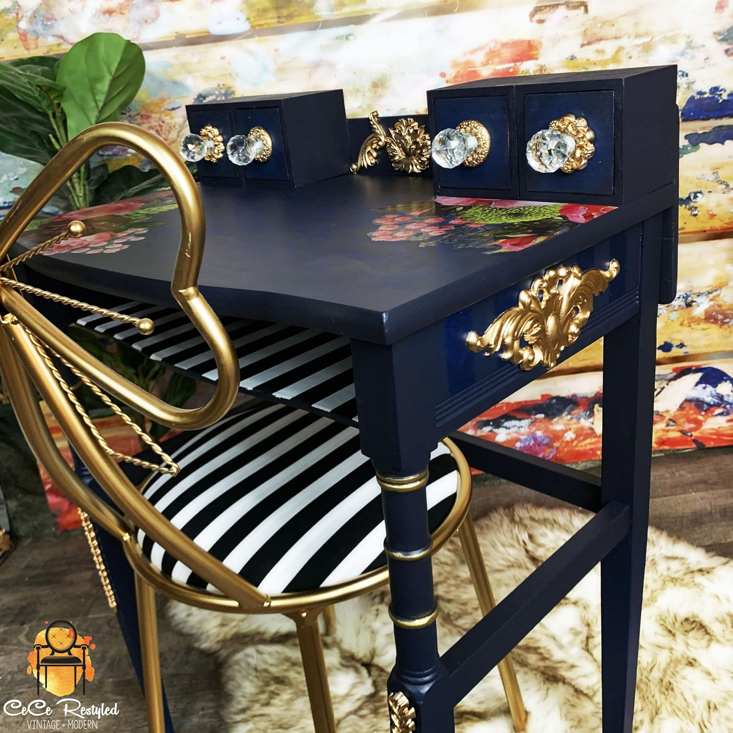 Prima Marketing Inc. Redesign with Prima Home D&eacute;cor Thorton Medallion, Multicolor, 5"X8" image number 1